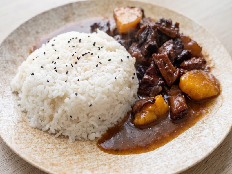 Braised Beef Brisket with Rice