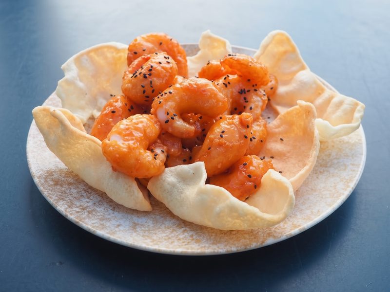 Honey Glazed Prawns